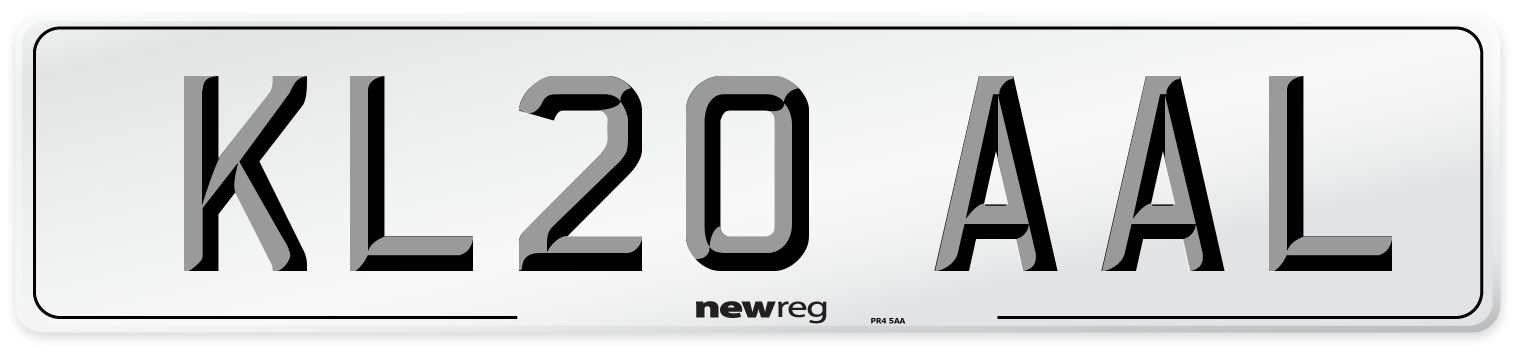 KL20 AAL Number Plate from New Reg